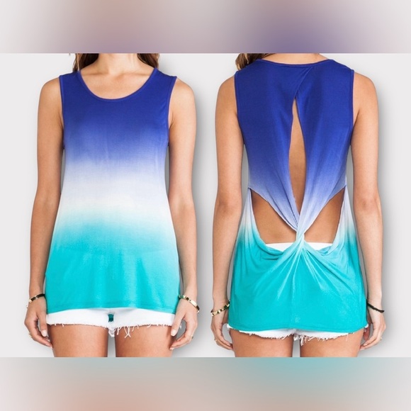 Young, Fabulous & Broke for Revolve Winthrop Twist Back Sheer Shirt in White XS - Picture 4 of 9